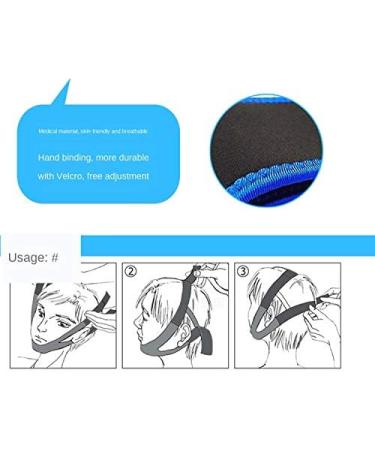 Adjustable & Breathable Anti Snoring Chin Strap - Purple Snore Reduction Solution for Children, Men, and Women - Buy Online on GoSupps.com