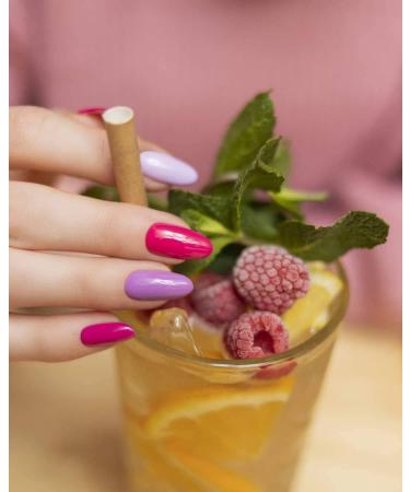 Vishine UV Nail Polish Gel Pink Colours Set 12 Colours Nail Polish Pink Fuchsia Purple UV LED Gel Series Soak Off Base Top Coats Matte Top Coat Set 8 ml - Buy Online on GoSupps.com