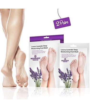 Foot Mask Foot Peel Mask Moisturising Foot Mask Luxury Lavender Deep Moisturising 2 pairs Socks Foot Peel Mask Foot Mask Remove Hard Skin Foot Mask Socks - Buy Online on GoSupps.com