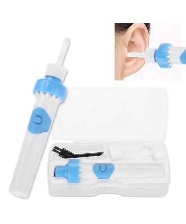Earsworm remover intelligent ear wax cleaner electrical ear cleaner with 2 interchangeable heads earwax removal tool kit for babies and adults