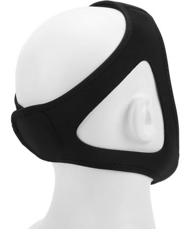 Anti-Snoring Chin Strap - Black Soft Rubber Head Band for Men - Stop Snoring All Night - Best Gift Idea - Buy Online on GoSupps.com