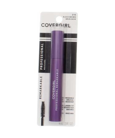 COVERGIRL Professional Remarkable Washable Mascara Black Brown 210 0.30 oz ( Pack of 2) Brown Black 0.3 Fl Oz (Pack of 2)