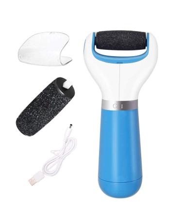 USB rechargeable electronic foot file foot pedicure tool  perfect foot cleaner  electric callus remover  used for cracked heel and dead skin  a total of 2 rolling grinding heads