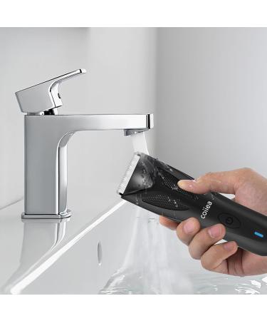 Premium Waterproof Hair & Body Trimmer for Men | Electric Groomer with Replaceable Ceramic Blades & Charging Dock - International Shipping - Buy Online on GoSupps.com