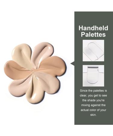 Clear Nail Palette & Makeup Mixing Tray - Perfect Foundation Mixing Plate for Manicure and Makeup Application | International Shipping Available - Buy Online on GoSupps.com