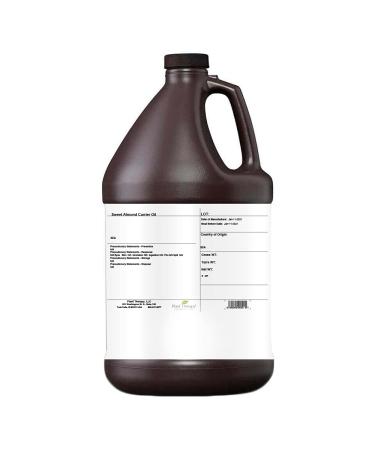 Plant Therapy Sweet Almond Oil - for Skin Hair Body Face & Baby - Natural Moisturizer Massage & Aromatherapy Carrier Oil 100% Pure Cold Pressed California Almonds Made in USA 1 Gallon