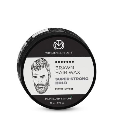 The Man Company Hair Styling Wax Cream with Almond Oil & Argan Oil (1.7oz) | For Extra Strong Hold and Matte Effect All Day - Paraben & Silicon Free