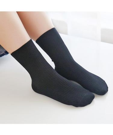 Ciieeo Combed Cotton Socks - 5 Pairs Diabetic & Maternity Above Ankle Crew Socks for Women | Breathable Foot Protection - Buy Online on GoSupps.com