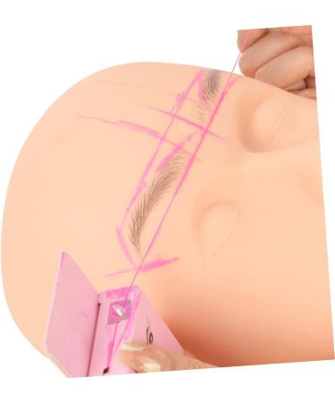 OHPHCALL Eyebrow Mapping Line Pro Tools Beauty Tools Eyebrow Mapper Tool Measuring Ruler Positioning Ruler Shaper Draw a Line 4.6x1.8x7.5cm Pink - Buy Online on GoSupps.com