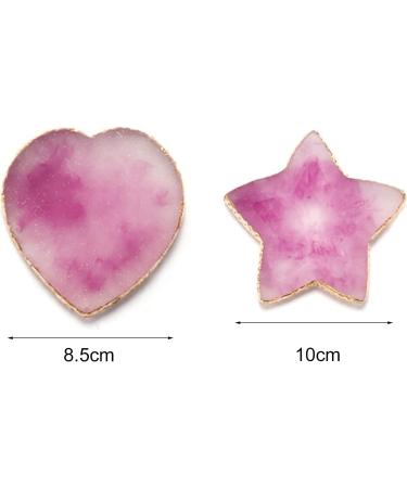 Bodhi2000 Heart-Shaped Nail Art Palette | Color Mixing & Gel Polish Holder | Purple Star Violet for Manicure & Salon Use - Buy Online on GoSupps.com