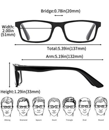 Suertree Square Presbyopic Reader Glasses +1.00 Magnification - Black 9801 - Buy Online on GoSupps.com