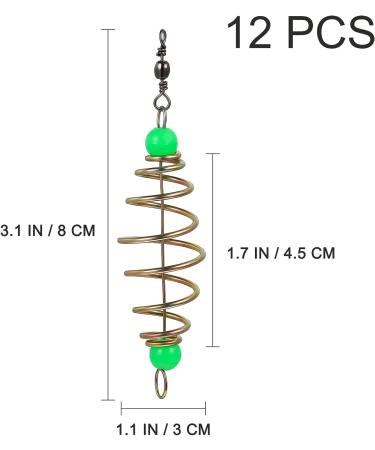 BESPORTBLE 12PCS Luminous Carp Fishing Feeder Catfish Bait Thrower - Fishing Bait Cage - Buy Online on GoSupps.com