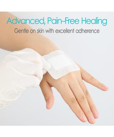 Adhesive Island Wound Dressing Bandages - Breathable Bordered Gauze Patches for Surgical Incisions & Injury Care (4x6 Inch Pack of 10 - Buy Online on GoSupps.com