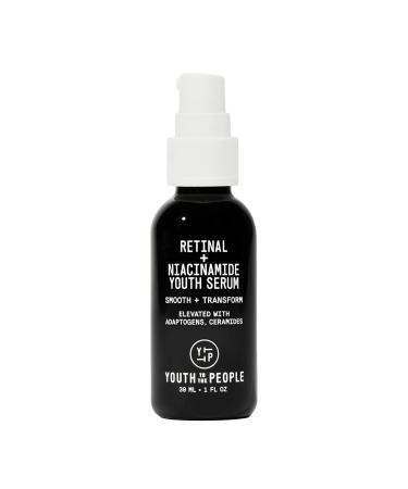 Youth To The People Retinal + Niacinamide Youth Serum - Adaptogen & Ceramide Serum - Pore Tightening  Anti Aging Retinol Alternative + Niacinamide Serum - Moisturizing Night Serum (1oz) 1 Fl Oz (Pack of 1) - Buy Online on GoSupps.com