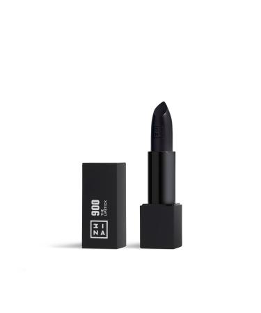 3INA The Lipstick 900 - Outstanding Shade Selection - Matte And Shiny Finishes - Highly Pigmented And Comfortable - Vegan And Cruelty Free Formula - Moisturizes The Lips - Panther Black - 0.11 Oz