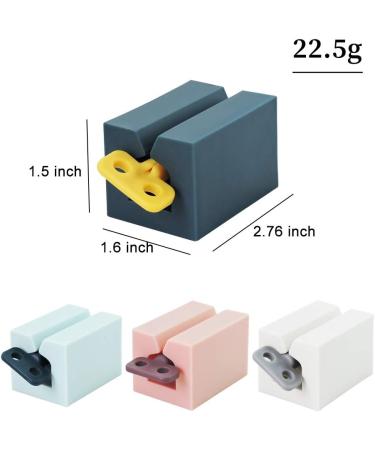 Andiker Rolling Tube Toothpaste Squeezer 2 PiecesToothpaste Holder Stand Dispenser for Bathroom (Dark Blue Light Blue) - Buy Online on GoSupps.com