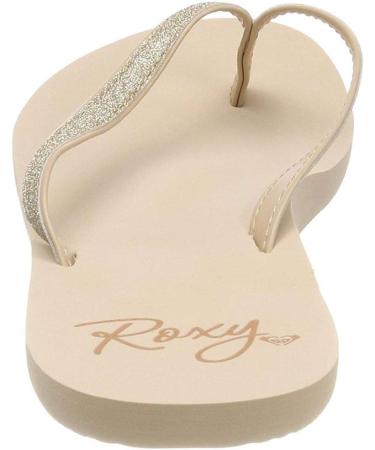 Buy Roxy Women's Napili Flip Flops - Stylish Beige 38 EU | International Shipping Available - Buy Online on GoSupps.com