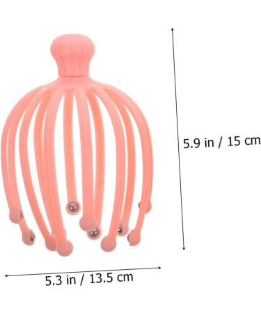 Collbath 2 STK Handheld Head Massager - Silver Ponytail Clip & Octopus Plastic Scraper for Ultimate Relaxation | International Shipping Available - Buy Online on GoSupps.com