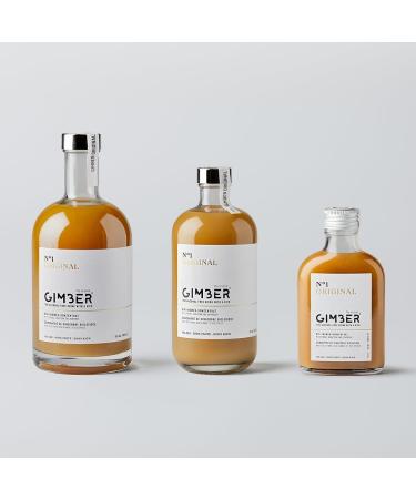 GIMBER Organic Ginger Concentrate 500 ml | Alcohol-Free Organic Drink Made from Ginger Lemon and Herbs | Premium Ginger Essence - Buy Online on GoSupps.com