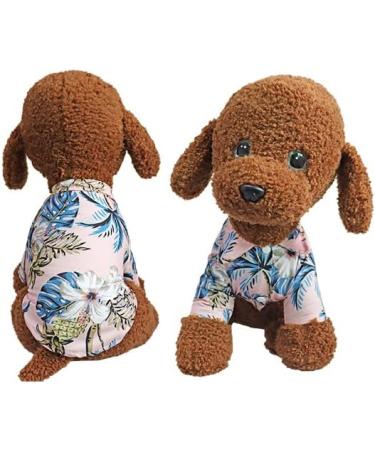 Losuya Hawaiian Dog Shirts Pet Summer Flower Pineapple Shirt for Small to Medium Puppy Dog Cat (S Navy) S Navy - Buy Online on GoSupps.com