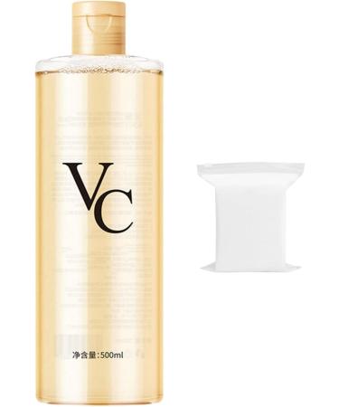 VC Toner Intensive Brightening Vitamin C Moisturizing Toner Moisturizing Facial Toners with Hyaluronic Acid & Centella Asiatica Minimizes Pores & Soothe Dryness 500ml 176 fl oz1pcs
