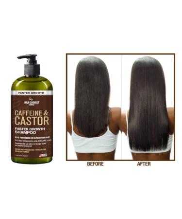 Hair Chemist Caffeine & Castor Shampoo & Conditioner Set - 33.8 oz | International Shipping Available - Buy Online on GoSupps.com