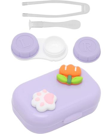 Buy Jeozbm Portable Contact Lens Container Set | 6cm Violet Storage & Remover Tool - Ideal for Everyday Use - International Shipping Available - Buy Online on GoSupps.com