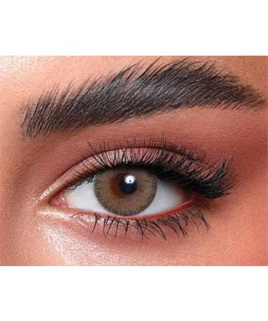 Bella elite colored contact lenses green olive (dioptria -0.00) -strongly covering monthly lenses for 3 months brown olive -green colored lenses perfect for dark eyes