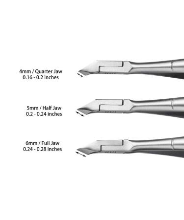 Rui Smiths Professional Gold-Plated Cuticle Nippers - French Handle, 6mm Full Jaw, Carbon Steel - Buy Online on GoSupps.com