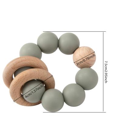 Sage Silicone Baby Teether | Food Grade & BPA Free Teething Toy - Buy Online on GoSupps.com