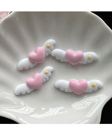 Limtula Superlatives Duckbill Heart Wing Hairpin for Woman Cute Sweet Style Charm Hair Clip Aesthetics Matte Hair Accessories White - Buy Online on GoSupps.com