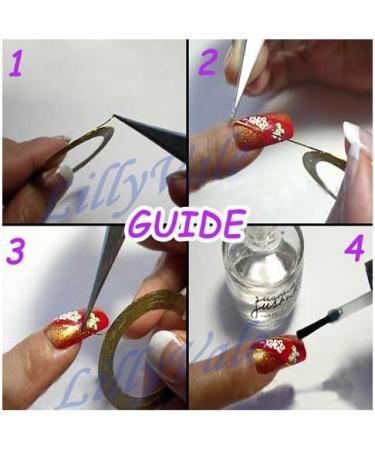 32 COLORS NAIL STICKER ROLLS STRIPING TAPE LINE NAIL ART UV GEL TIPS DIY KIT - Buy Online on GoSupps.com