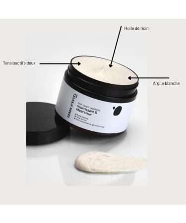 SERGE D'ESTEL PARIS Nourishing and Repairing Cleansing Care 250g Shampoo Mask Repairing Brittle and Dull Hair Intensely Nourishes 100% Vegan Formula Made in Paris - Buy Online on GoSupps.com
