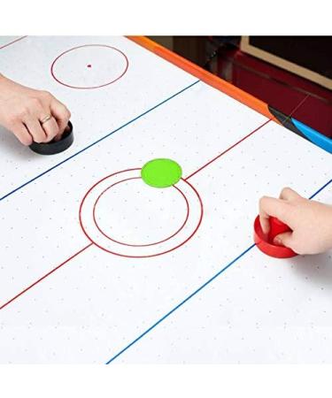 Coopay Air Hockey Pushers and Thicker Pucks - 4 Striker 4 Puck Pack - Replacement Accessories in Red, Black, Blue, Green - Buy Online on GoSupps.com