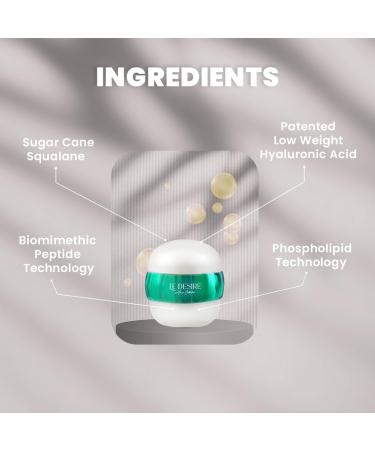 Le Desire Day Cream All Day Protection Ultra Rich Moisturizer Sugar Cane Squalane & Biomimethic Peptide SPF55 50 ml All Skin Types - Buy Online on GoSupps.com