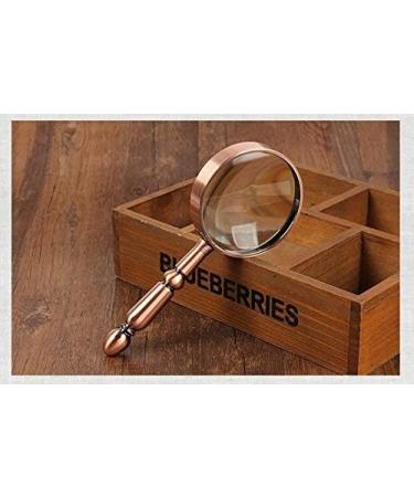 Glass Glass Full Metal Handheld Old Man Reading Magnifier Reading Newspaper HD Optical Glass Bronze Single Magnifier Magnifier for Reading Made in China - Buy Online on GoSupps.com