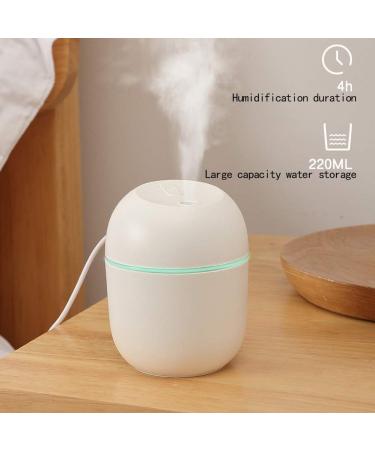 Portable Mini Humidifier with Night Light - USB Air Humidifier for Bedroom & Car - Essential Oil Diffuser & Aroma Anion Mist Maker - 3-Color Options - Buy Online on GoSupps.com