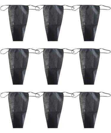 Healifty 100Pcs Women Disposable Thong Panties Disposable Womens Underwear for Spa Travel Black - Buy Online on GoSupps.com