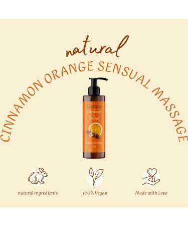Buy Organic Cinnamon Orange Massage Oil - 200ml | Premium Nourishing Oil for Sensual Body Massages - Buy Online on GoSupps.com