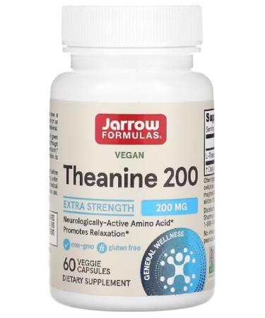 JARROWS Jarrow Formulas - Theanine | 200mg of L-theanine for relaxation and well-being - 60 capsules