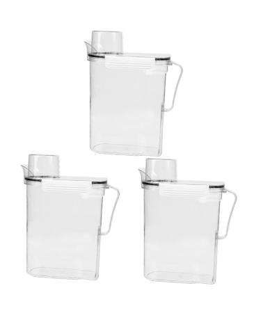GOOHOCHY 3pcs Laundry Storage Box Laundry Soap Containers Laundry Containers Plastic Transparent