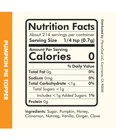 Flavor God Dessert Topper Combo Pack - Buttery Cinnamon Roll, Chocolate Donut, Gingerbread Cookie, Pumpkin Pie - Pack of 4 - Buy Online on GoSupps.com