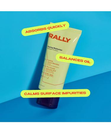 RALLY Plant-Based Gel Cream Moisturizer | Hydrate & Control Blemishes for Teens & Athletes | 2 OZ - International Shipping Available - Buy Online on GoSupps.com