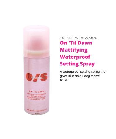 Buy On Til Dawn Mini Mattifying Waterproof Setting Spray by Patrick Starrr - Long Lasting Face Makeup Travel Size All Day Matte Finish - Buy Online on GoSupps.com