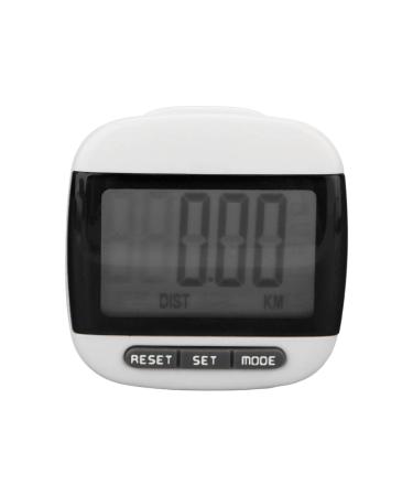 Pedometer for seniors accurate walking pedometer with LCD display and clip for elderly people Black