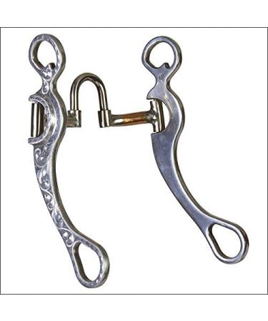 HILASON Alminium Engraved Horse Curb Bit 5 Mouth Correction Copper Roller - Buy Online on GoSupps.com