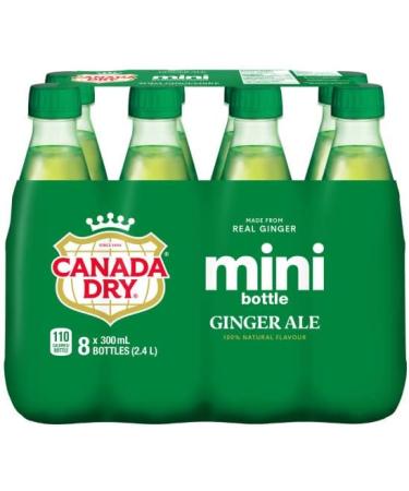 Diet Coke Canada Dry Ginger Ale 300mL Mini Bottles Pack of 8 - Buy Online on GoSupps.com
