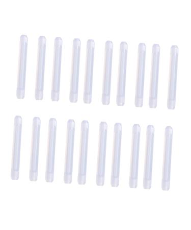 Healeeved 10 pairs of glasses silicone slide solid glasses-ear cushion case glasses protection earplugs sunglasses glasses legs glasses bone substitute repair accessories temple cover ear clip white 5.5x0.8cm