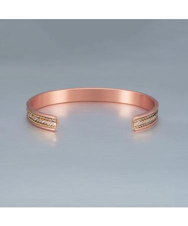 Enercoppex Copper Bracelet for Arthritis | Pure Copper Magnet Therapy | 3500 Gauss Joint Support Jewelry - Buy Online on GoSupps.com