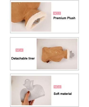 Maies Small 1L Heat Bottle with Cover | Portable Plush Warming Bag for Neck & Shoulder Pain Relief | Classic Hand Warmer - Buy Online on GoSupps.com